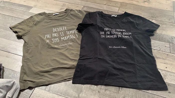 2 tee shirts