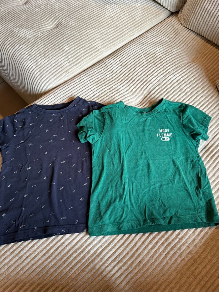 Lot 2 t-shirts manches courtes