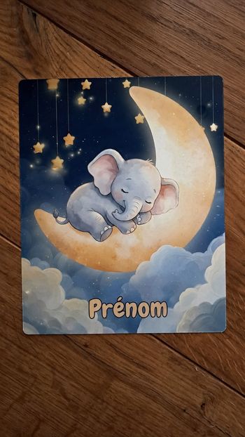 Plaque aluminium chambre enfant