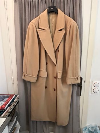 Manteau beige cachemire