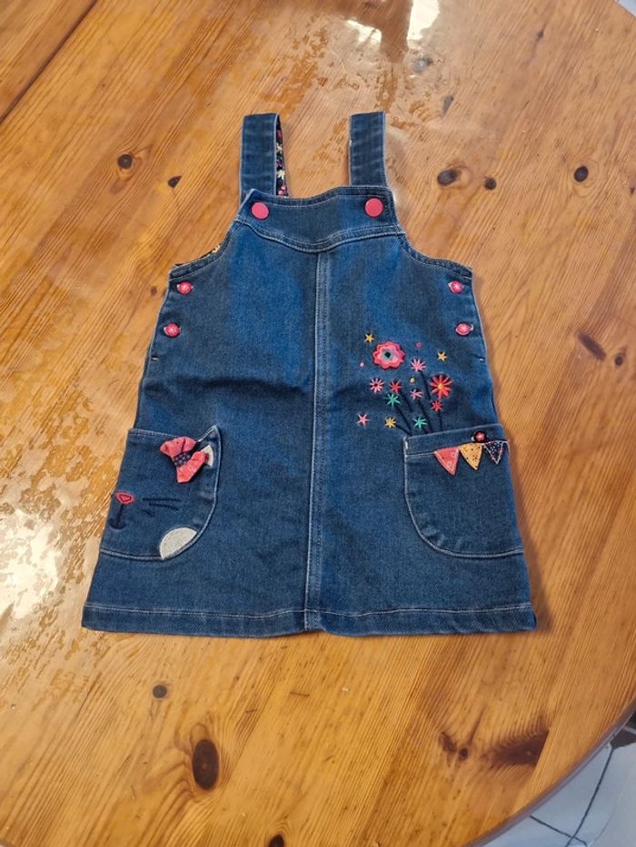 Robe salopette chat 18 mois
