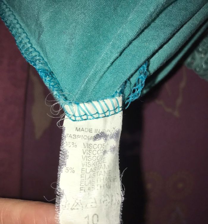 Haut « filet » vert et noir - photo numéro 5