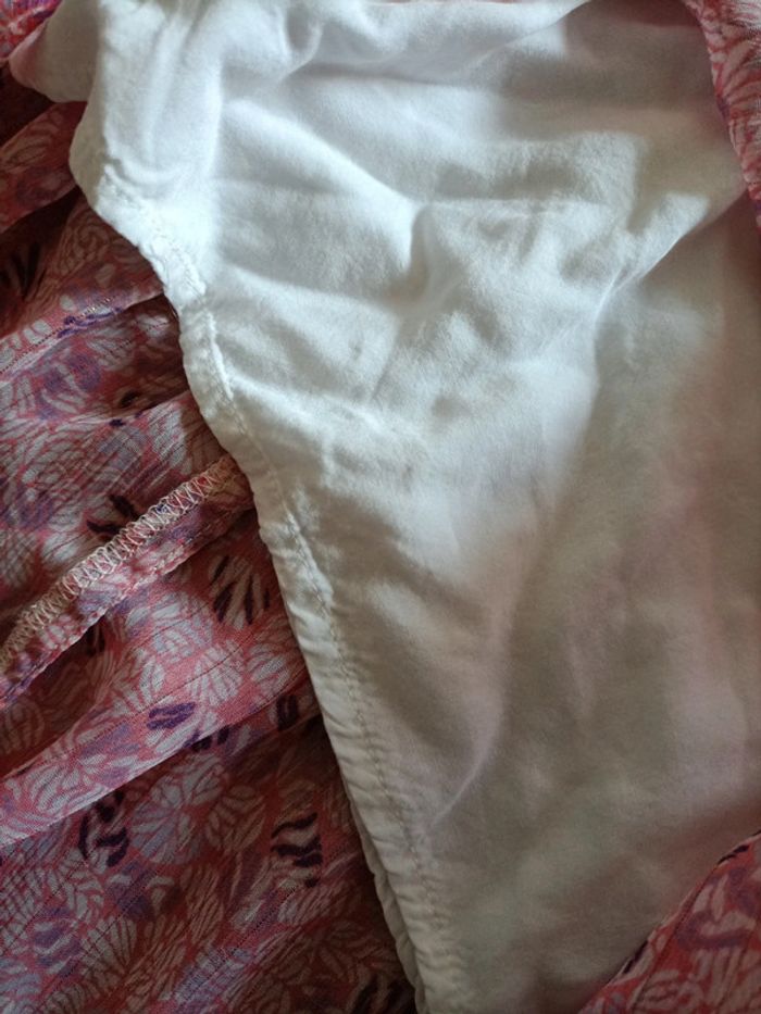 Robe été rose fils doré camaïeu petit m - photo numéro 4