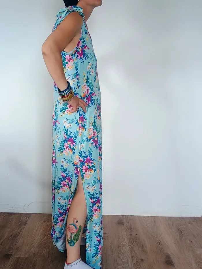 Robe longue fleurie POOF L - photo numéro 2