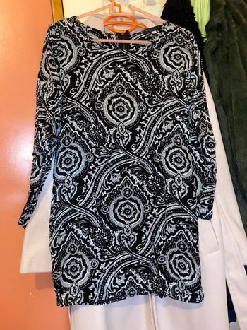 Jolie blouse tunique femme avec jolie motif