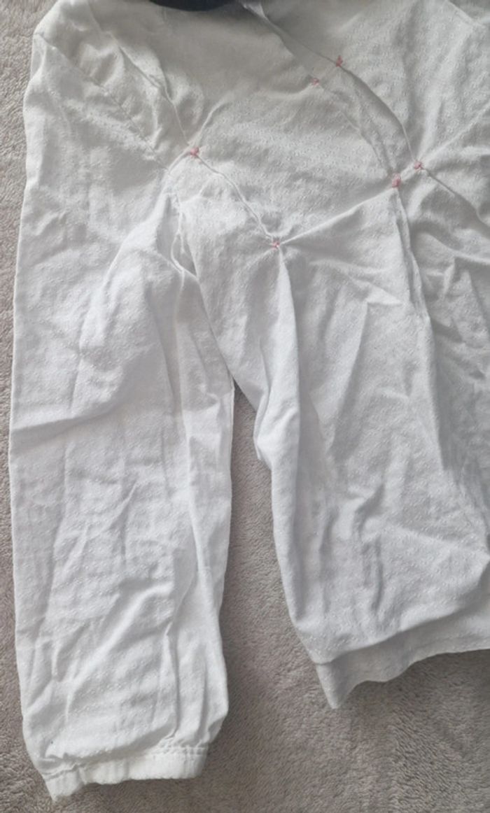 Ensemble Blouse ML légère blanche & short marine à fleurs - 18M - Sergent Major (BE avec defauts)) - photo numéro 13