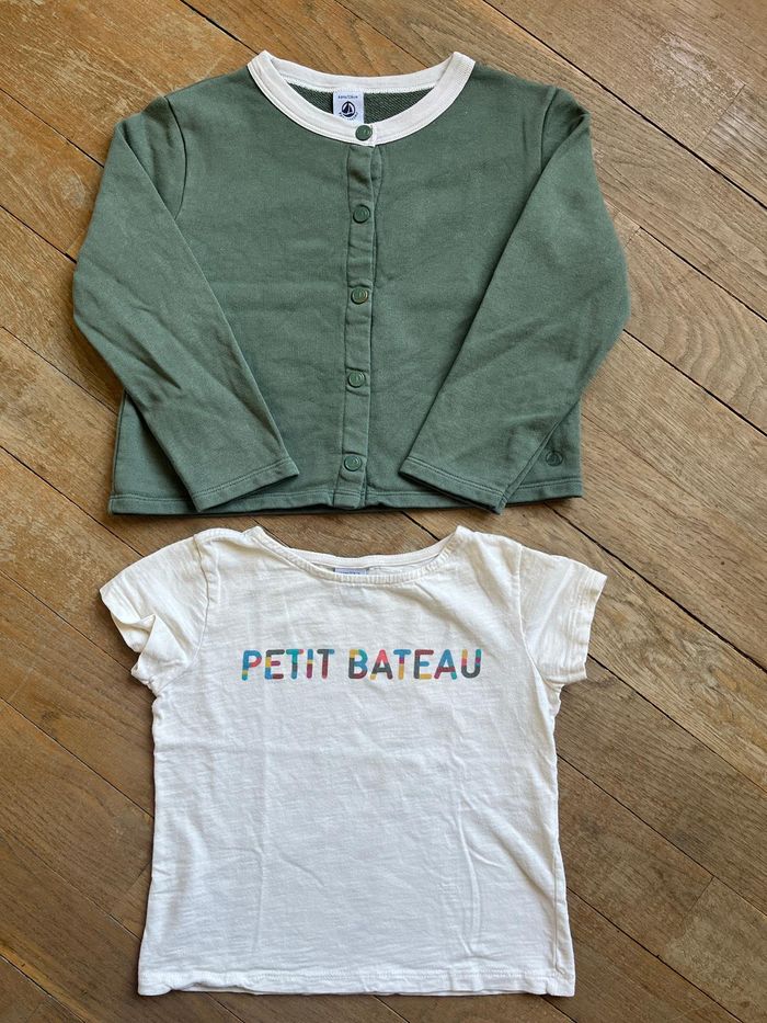 Tee-shirt et gilet Petit Bateau 6 ans