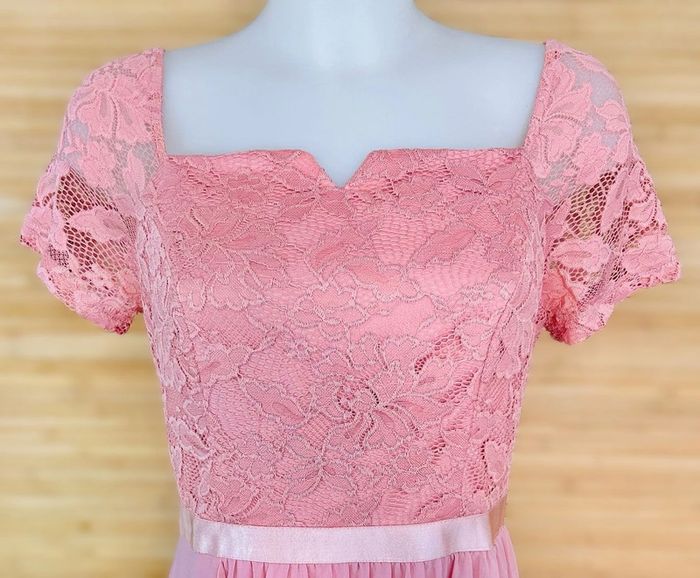 Robe longue rose taille M - photo numéro 5