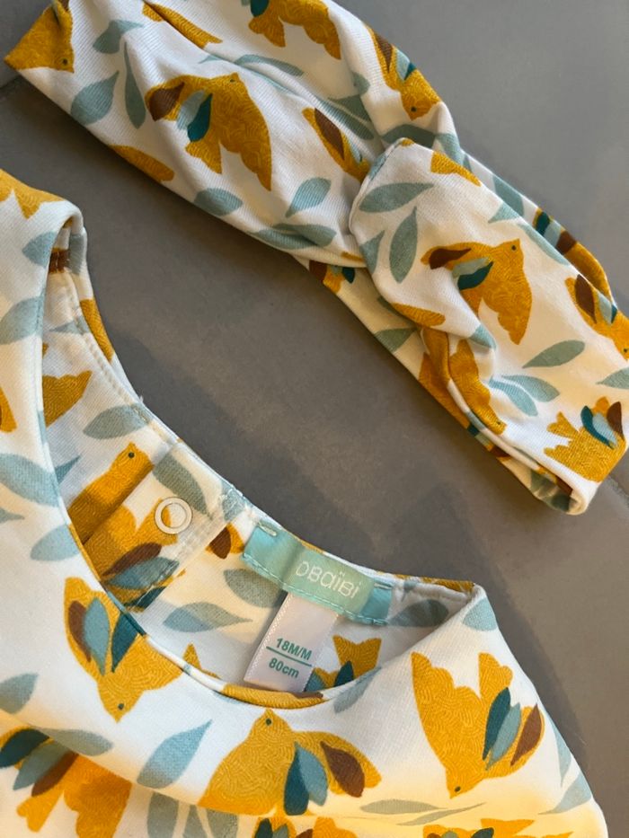 Ensemble fille robe pantalon bandeau  18 mois - photo numéro 2