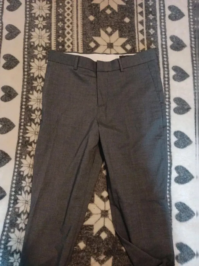Pantalon de costume slim fit stretch taille 38 h&m neuf - photo numéro 4