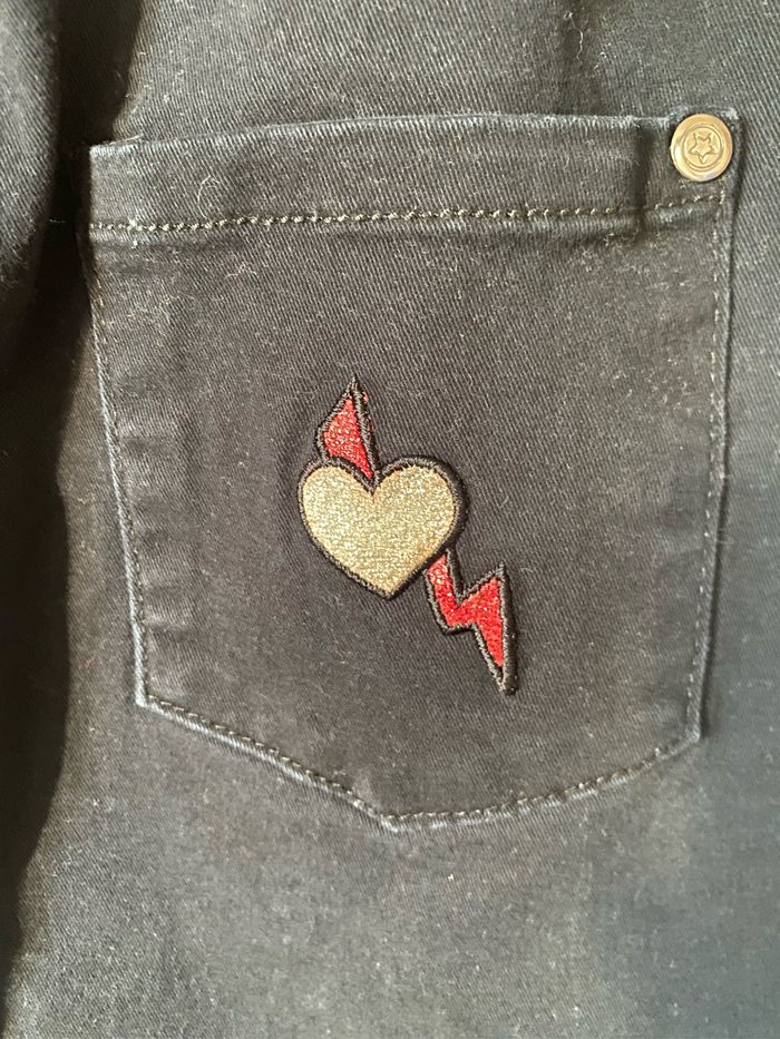 Jupe en coton stretch noir 10 ans Lili Marelle - photo numéro 2