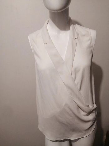 haut et t-shirt 1.2.3 paris blanc taille 36