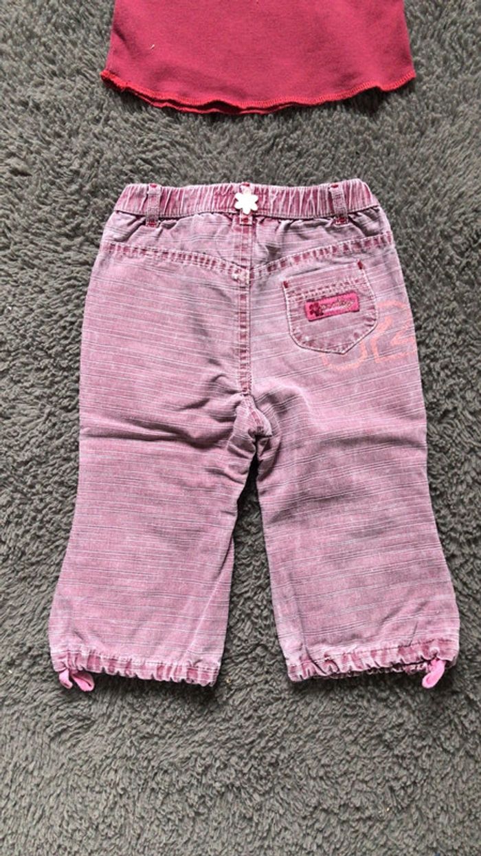 Ensemble teeshirt ML et pantalon 18 mois - photo numéro 4