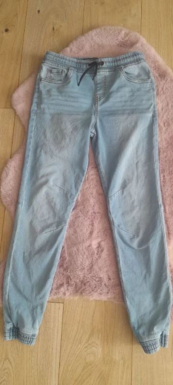 Jean élastique bleu clair 10 ans 11 ans denim co