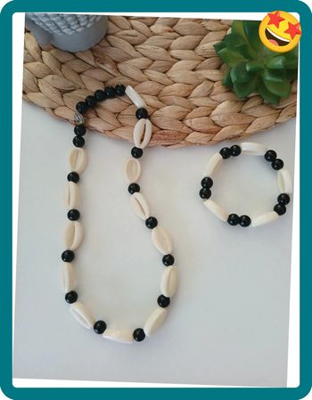 Ensemble collier et bracelet🌿💝