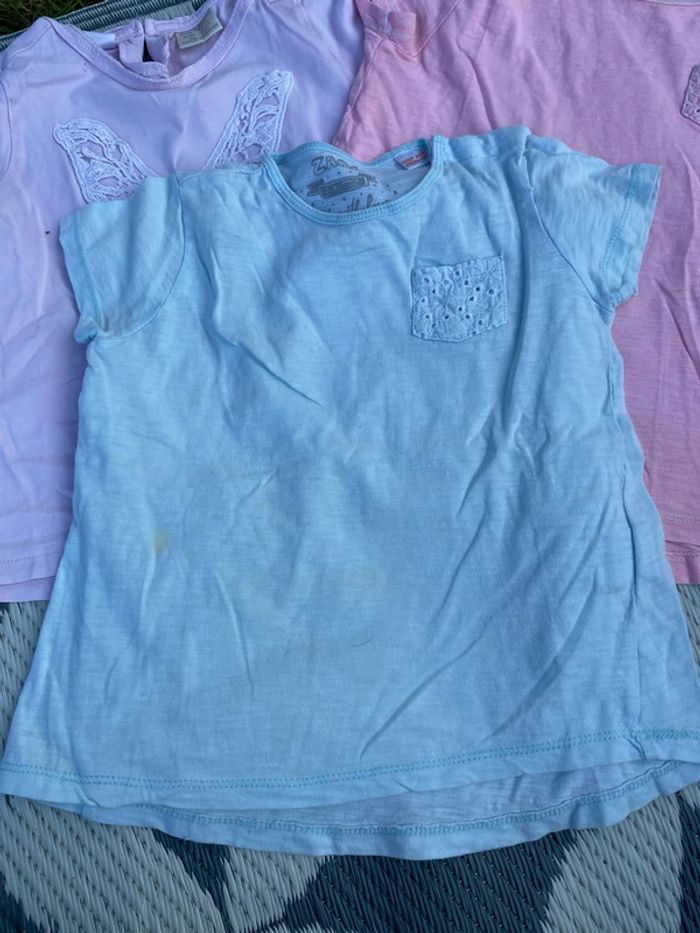 Lot de 4 t shirt Zara babygirl - photo numéro 4