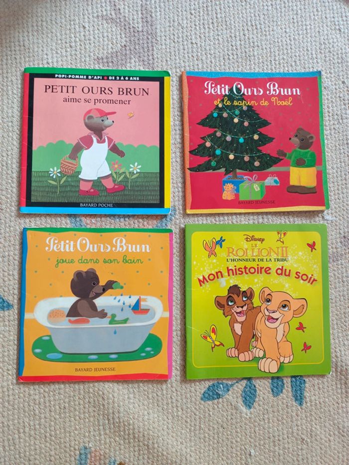 Lot 3 livres petit ours brun