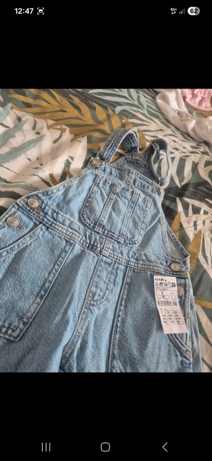 Salopette short 5 ans mixte - photo numéro 2