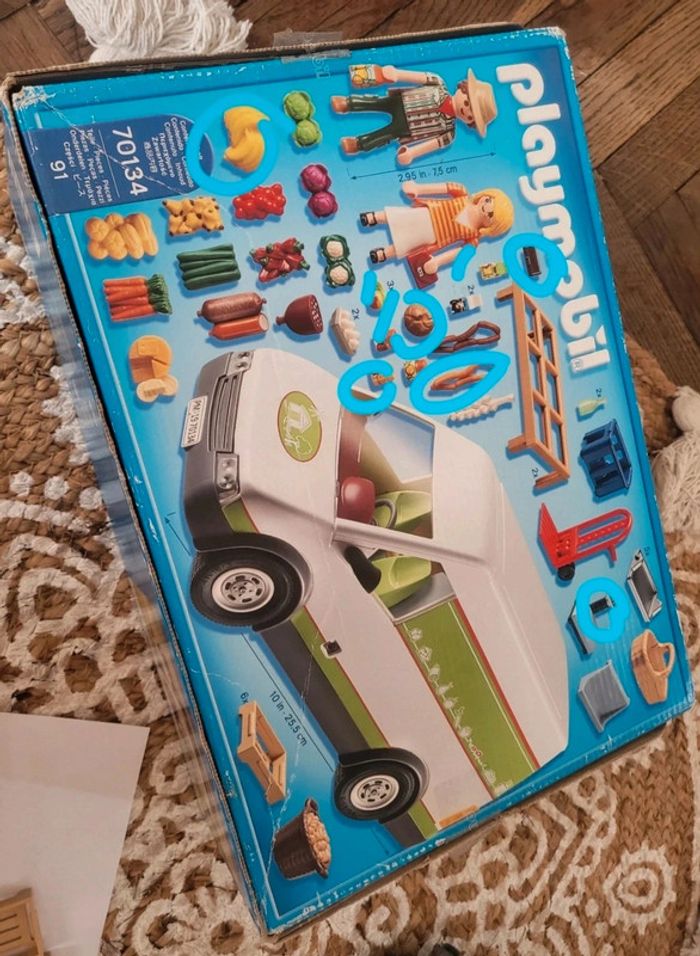 Playmobil camion marché - photo numéro 2