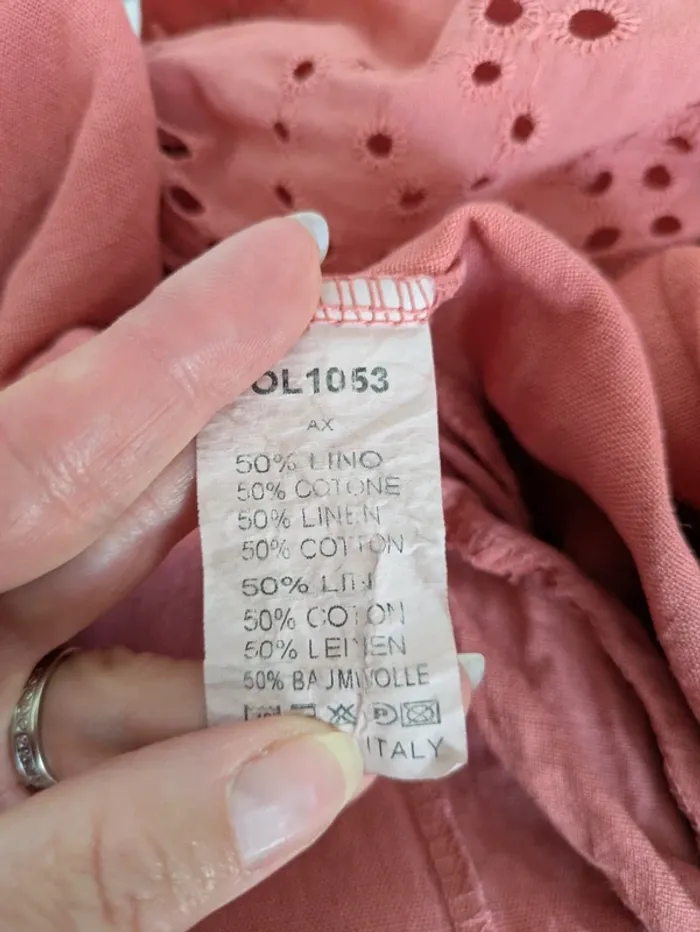 Veste d'été brodée en lin et coton à capuche - Culture Sud - taille unique - photo numéro 6