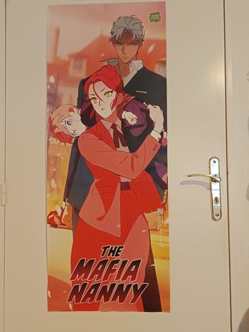 Affiche papier du Webtoon "The Mafia Nanny" - 115 × 45 cm