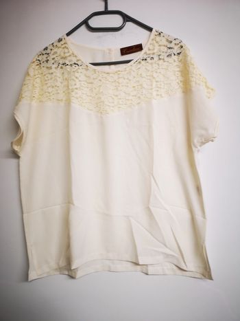 T shirt Soie dentelle 44