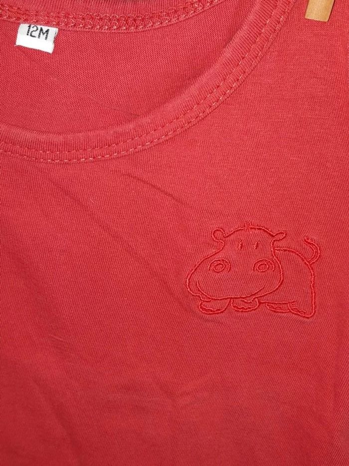 Tee-Shirt 12 mois Hippopotame - photo numéro 2