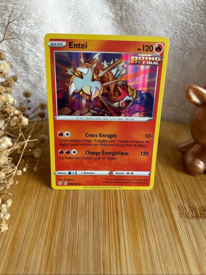 🔥 Carte Pokémon Entei 019/203 – Évolution Céleste (2021) - photo numéro 2