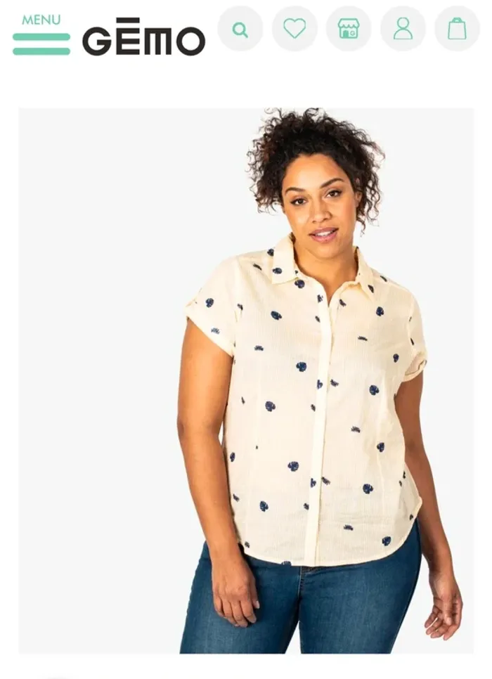 Chemisier grande taille pour femme - photo numéro 4