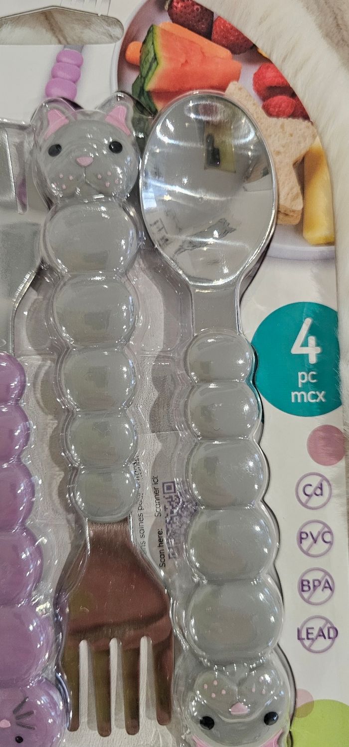 Lot de 4 couverts animalier Melii Neufs - photo numéro 3