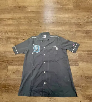 Chemise à manche courte champion baseball vintage noir taille S