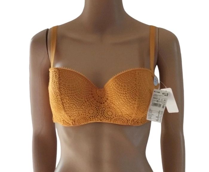 👙 Soutiens-gorges jaune avec dentelles 90D neuf Kiabi #emyfleury_soutifs