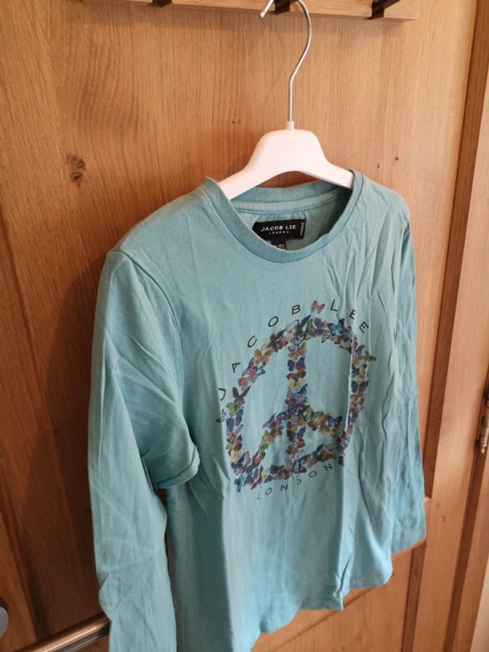 T-shirt en bleu clair Jacol Lee à imprimé 10 ans - photo numéro 3