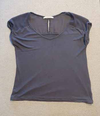 Tee-shirt léger gris Camaïeu