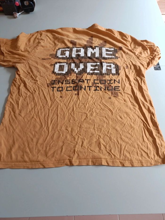 T-shirt manches courtes game over text XXL - photo numéro 4