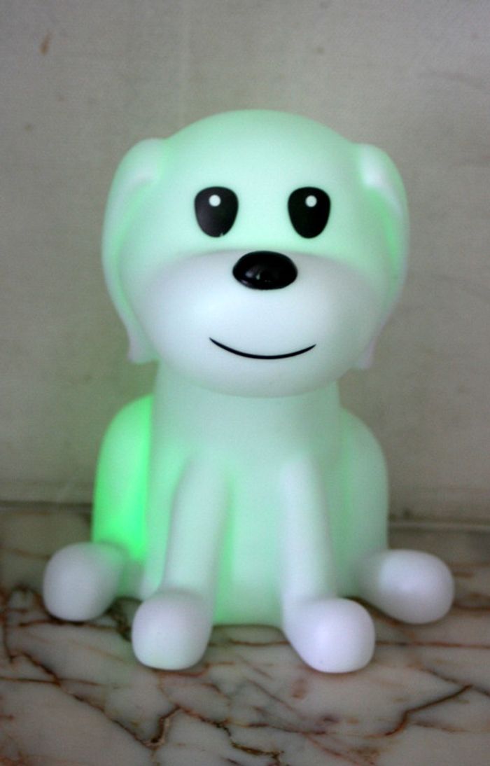 Veilleuse Chien led multicolore 19cm - photo numéro 5