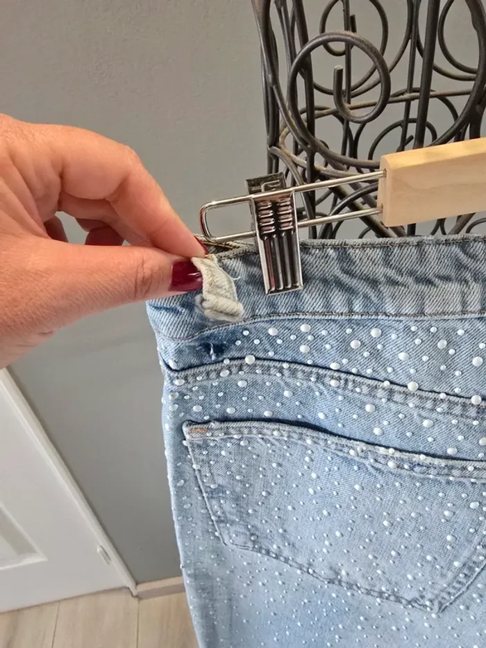 Jeans perles Zara - photo numéro 8
