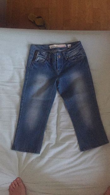 Pantalon court en jean, T34, Jennyfer