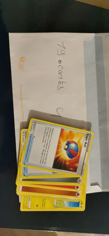 19 cartes Pokémon