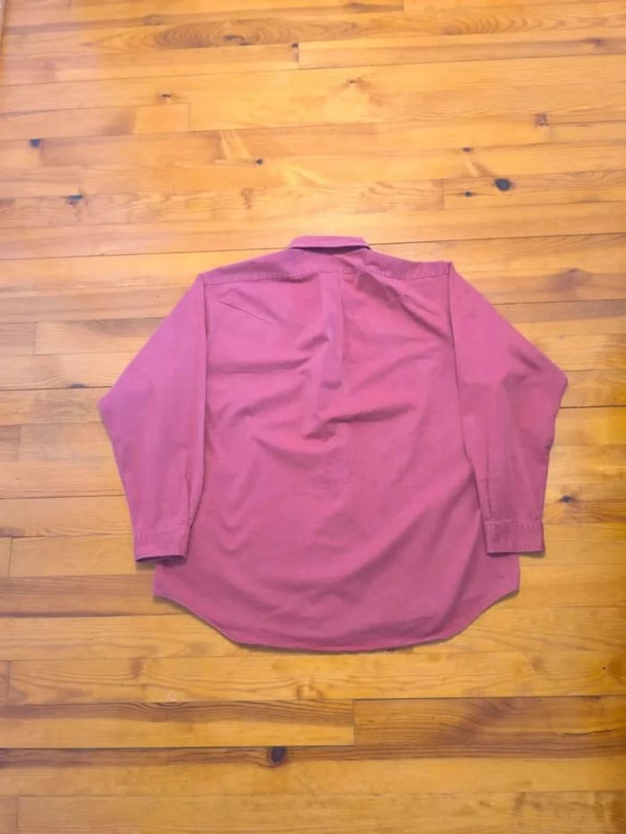 Chemise Ralph Lauren - Blake 100 % Cotton - Logo brodé marine - Bordeaux - Taille XXL - photo numéro 4