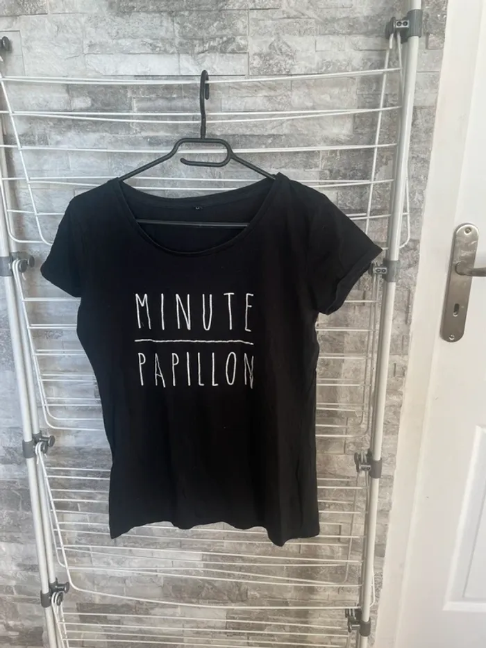 Teeshirt noir avec inscription