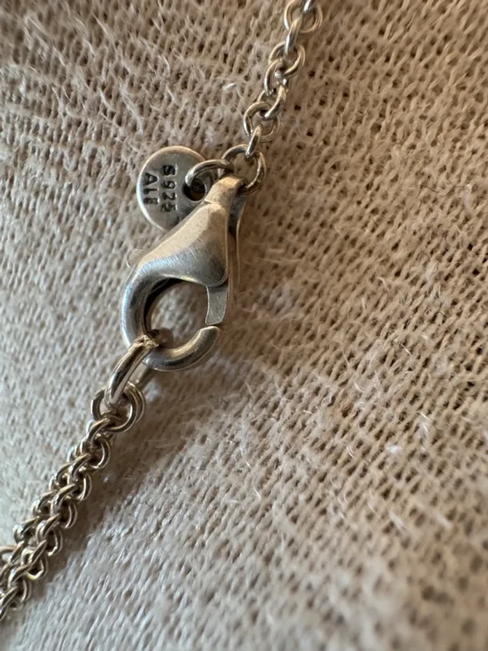 Collier Pandora Authentique Cœur Infini Scintillant en Argent et Strass blanc - photo numéro 4