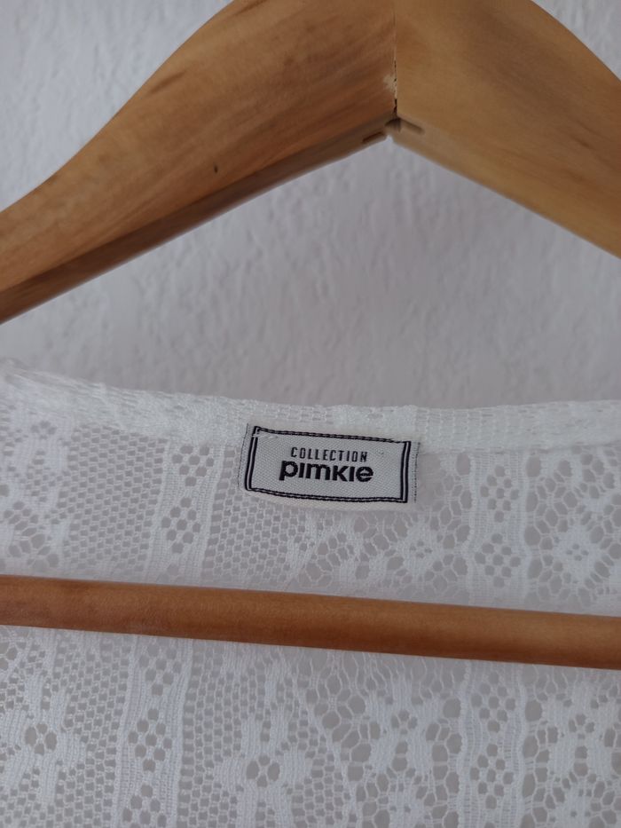 Joli haut blanc en dentelle Pimkie taille S - photo numéro 6