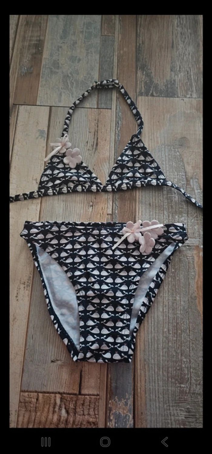 Maillot de bain fille 2 pièces sergent major taille 3 ans