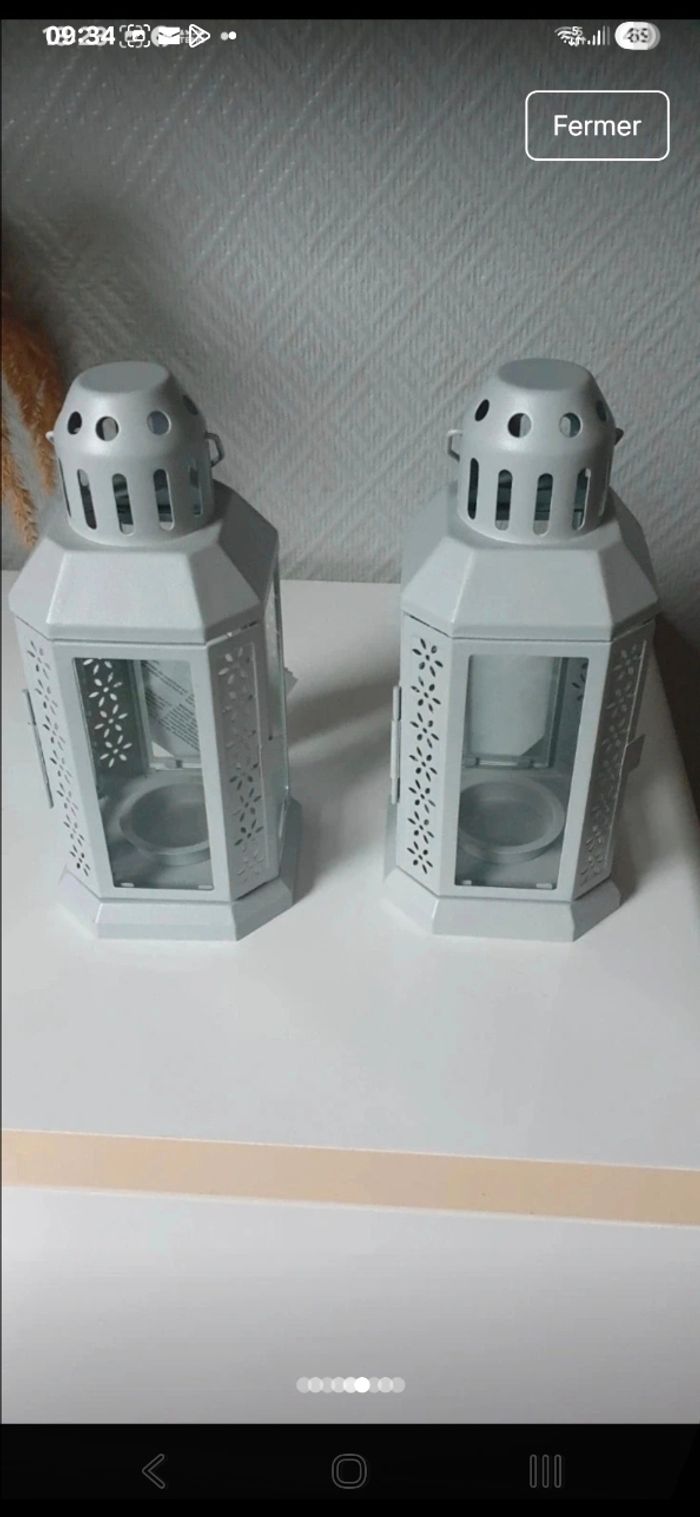 2 magnifique lanternes ikea - photo numéro 3