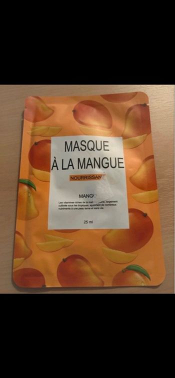 1 masque visage mangue neuf 
