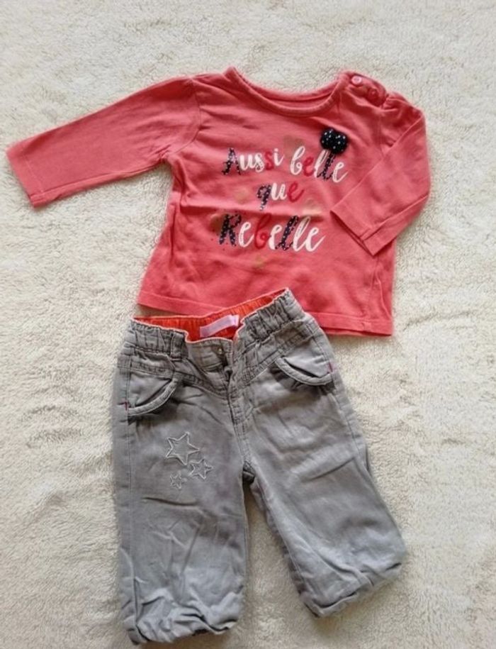 Ensemble fille 3 mois