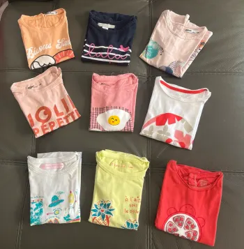 Lot 9 t shirt 24 mois