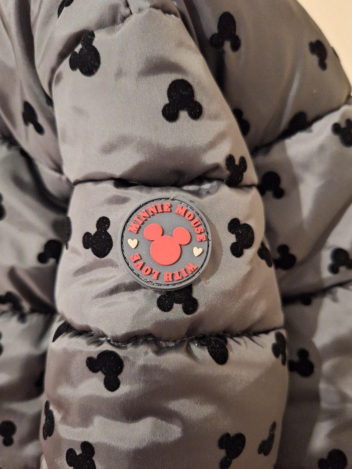 Doudoune intérieur polaire grise imprimée têtes de Mickey - photo numéro 6