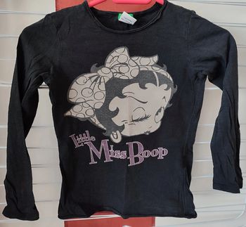 Haut manches longues fille 8 ans - Betty Boop Benetton
